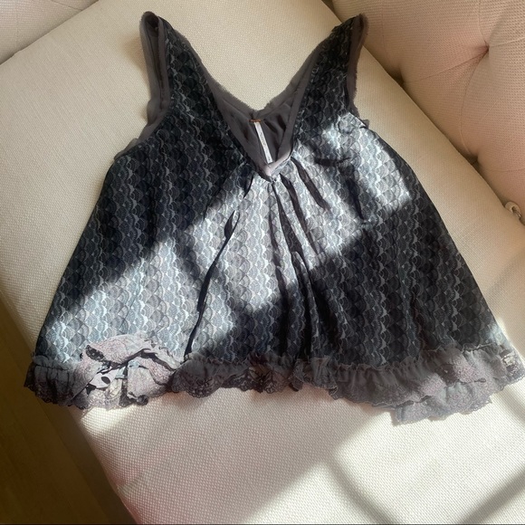 Free People Boho Cropped Lace Tie High - Picture 3 of 7